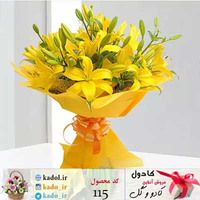 دسته گل لیلیوم افسونگر دسته گل لیلیوم افسونگر